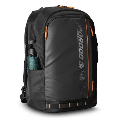 Porodo Gaming PU Laptop Backpack With USB-C Port and PS5 Compartment - Black